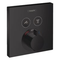 Hansgrohe 15763670 SHOWERSELECT термостат для 2х потребителей, скрытого монтажа, цвет покрытия чёрный матовый