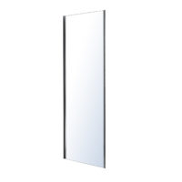 LEXO стенка боковая 80*195см для комплектации с дверью, прозрачное стекло 6мм, хром