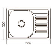 Мойка кухонная Decor Z6350-08-180D Zerix ZM0564