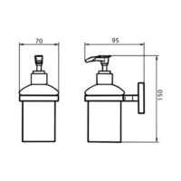 Дозатор для жидкого мыла Lidz (CRG)-115.02.02