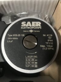 Насос циркуляционный SAER W35-25 130мм + гайки