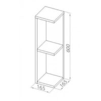 Шкафчик подвесной угловой Aquaform Flex (0410-640109)
