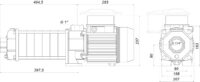 Насос центробежный горизонтальный многоступенчатый OP-32/10 2.2 кВт SAER (8 м3/ч, 91,5 м)