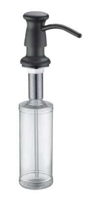 Дозатор жидкого мыла встраиваемый латунь/пластик 300 мл черный GAPPO G403-1 1/30