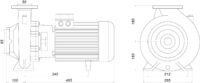 Насос моноблочный IR 50-160NA 9,2 кВт SAER (90 м3/ч, 44 м)