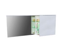 Зеркальный шкаф с LED подсветкой Fancy Marble Vivara 1500x300x686 белая, правая (Vivara R Б)