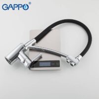 G4398-11 Смеситель для кухни с подключением фильтра черный/хром шпилька (диам)35 Gappo 1/8