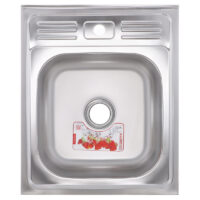 Кухонна мийка накладна ZERIXZ5060-04-160E (satin) (ZX1610)