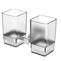 Подвійна склянка для щіток GAPPO G1908, латунь, матовий хром