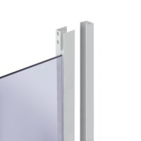Фиксированное стекло тонированное Lidz 4мм Gray WAWEL SC90x90.LOW.GR
