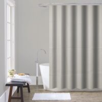 Штора для ванной из полиэстера Mixxus SCT-005-180×180 (Узор серый) (AC0646)